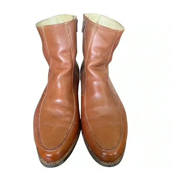 Florsheim Vintage 70s Distressed Browns Men's Chelsea Boots Size 10 1/2 D - Picture 2 of 16